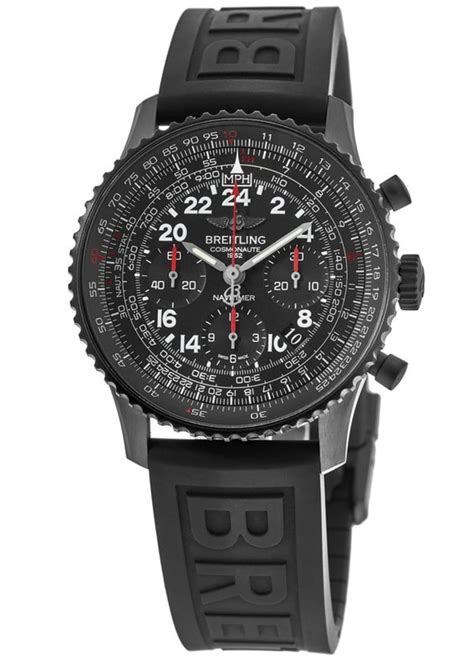 breitling navitimer cosmonaute automatic mb0210b6 bc79db|Breitling Navitimer Cosmonaute Black Dial Black Rubber Men's .